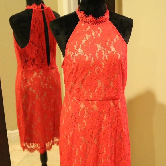Red Cocktail Dress - Picture 1 of 2